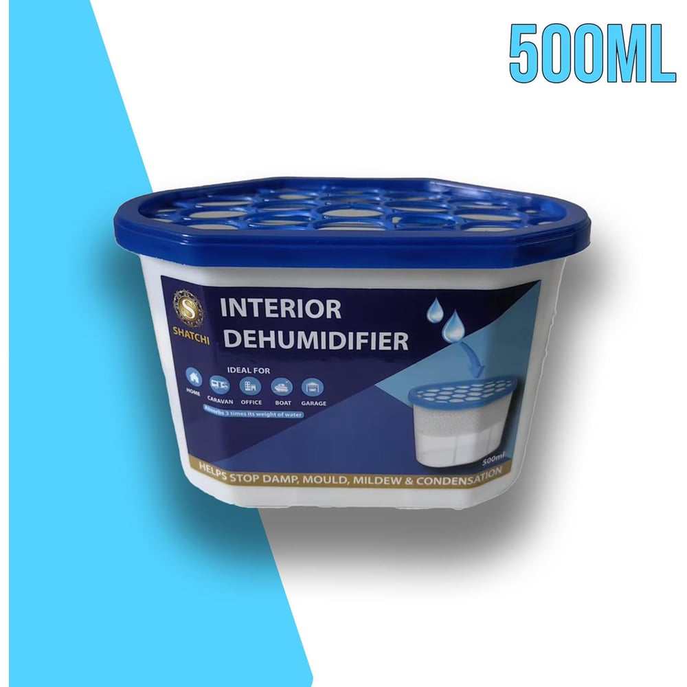 Shatchi 20 Pack 500ml Moisture Absorber Interior Dehumidifier Tub Image 4