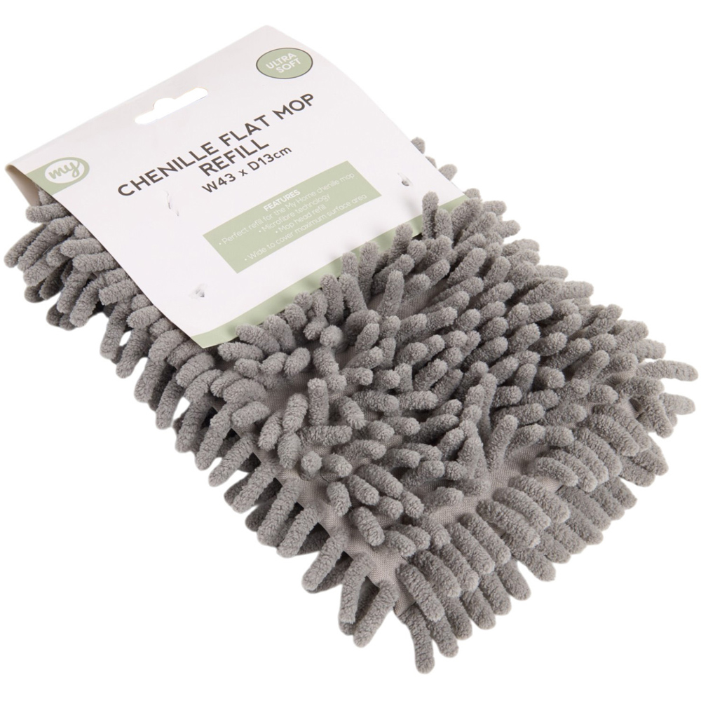 My Home Chenille Head Flat Mop Refill Sage Image 3