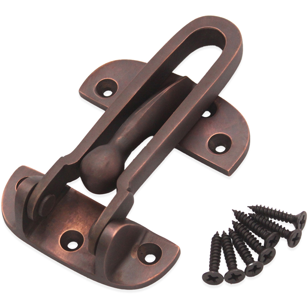 Spira Brass Aged Bronze Door Guard Image 4