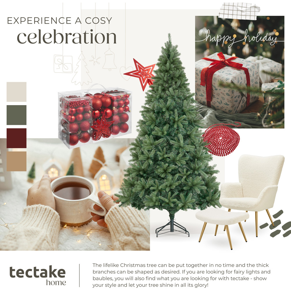 tectake Prancer Green Artificial Christmas Tree 6.8ft Image 8