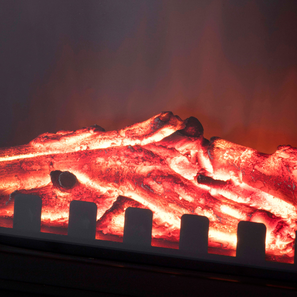 Warmlite Mable Black Stove Fire with Realistic Flame Effect 2000W 14 inch Image 4