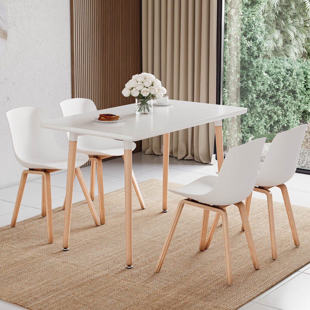 Vida Designs Batley 4 Seater White Dining Table Image 5
