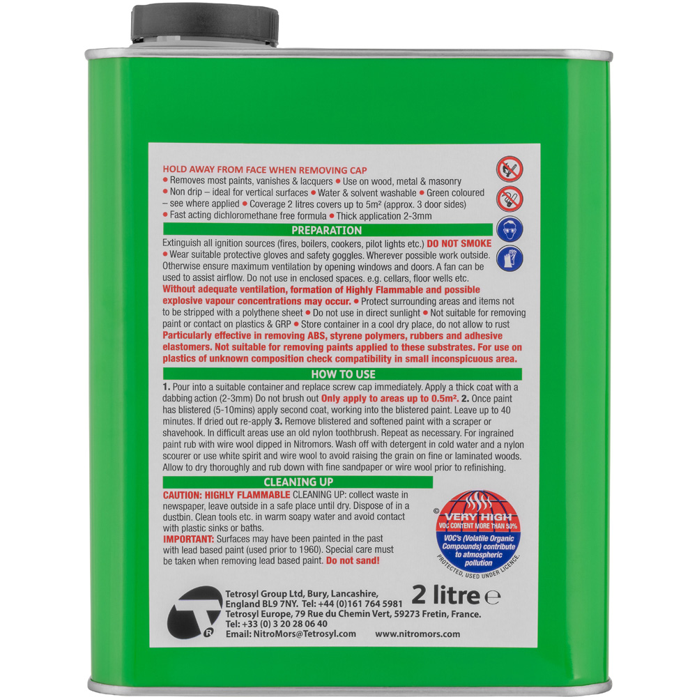 Nitromors Wood and Metal All Purpose Paint and Varnish Remover 2L Image 3