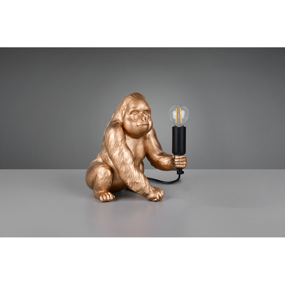 TRIO Kong Gold Table Lamp Image 3