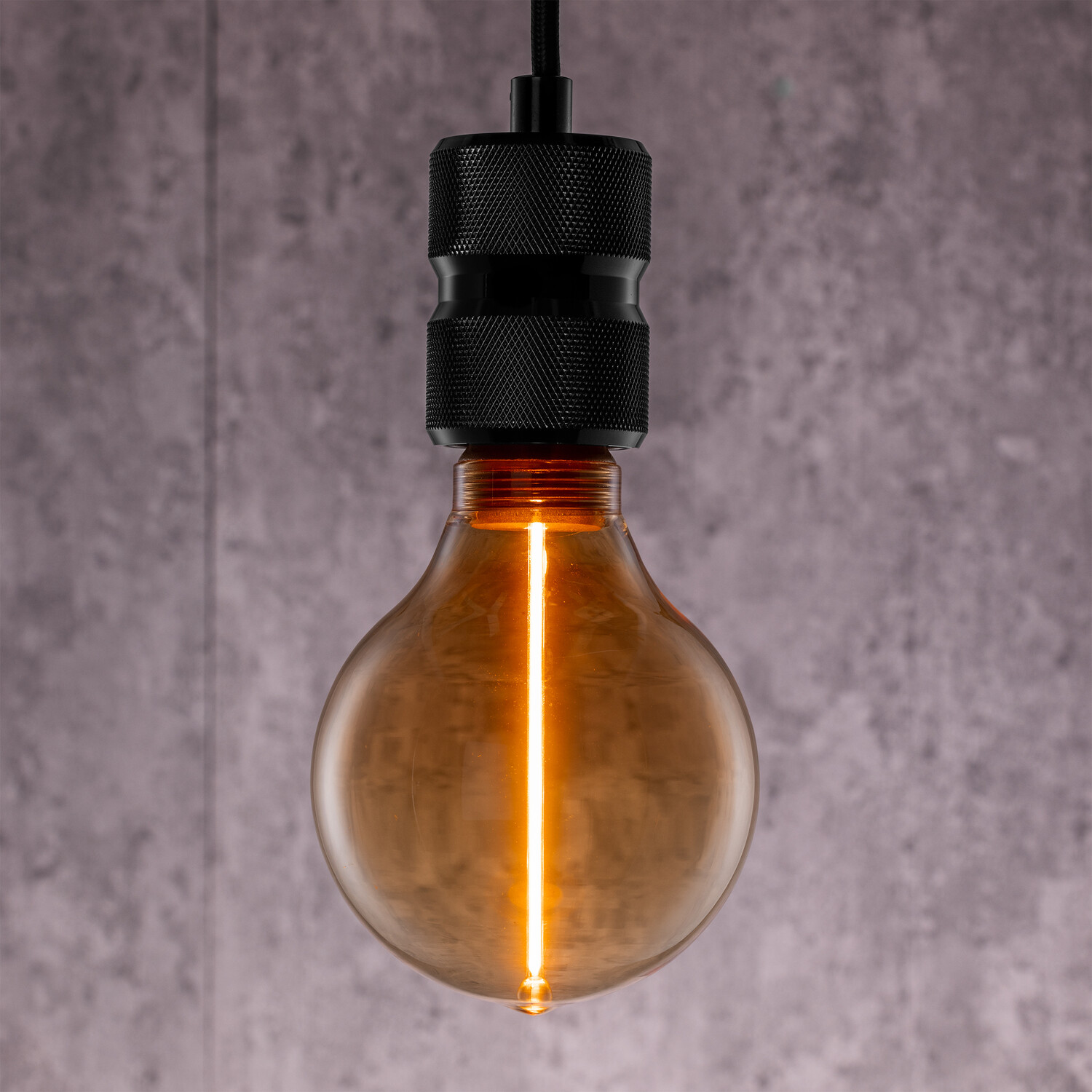 TCP Filament Amber Globe G95 120L B22 Warm White Bulb - Warm White Image 2