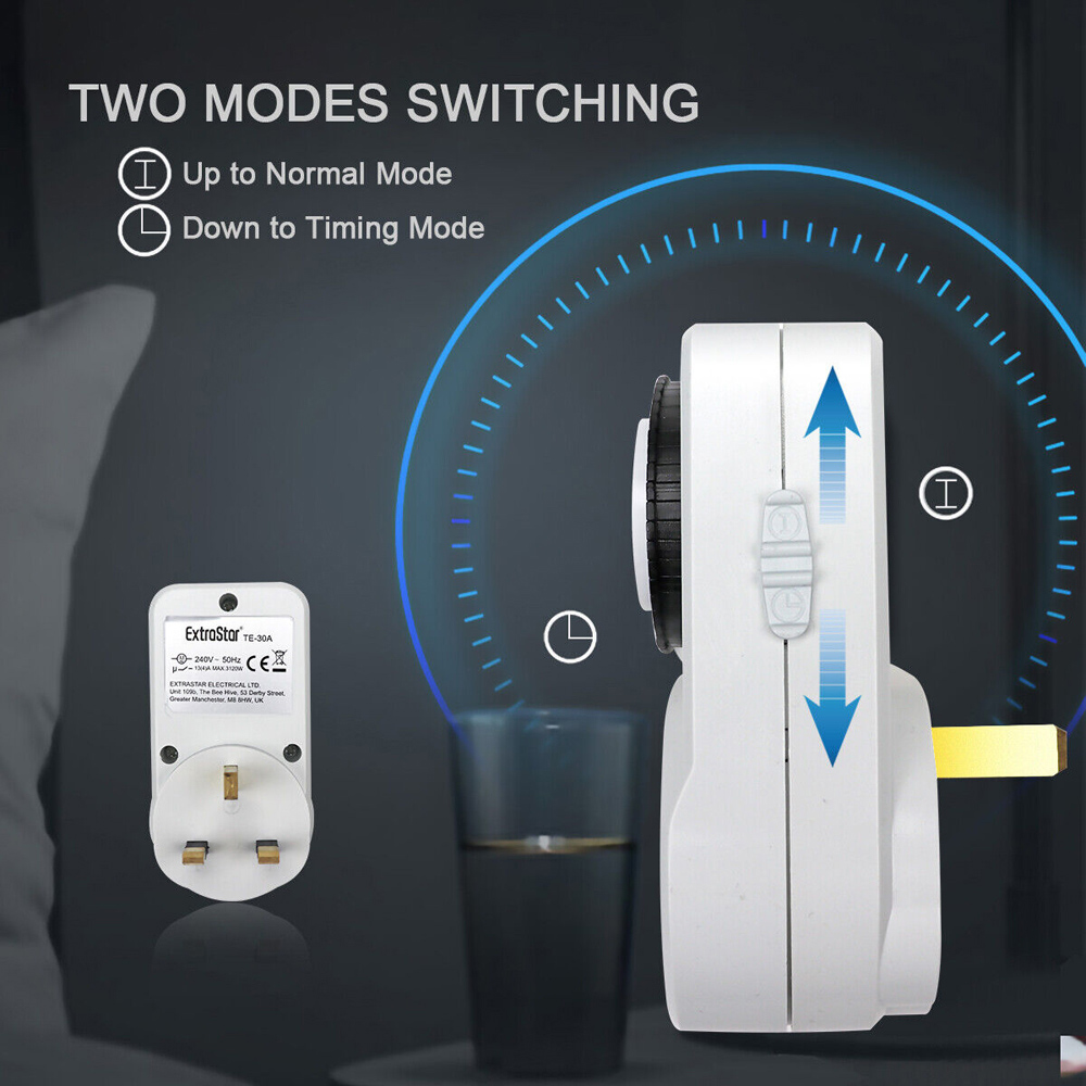 ExtraStar White 24 Hour Plug In Mechanical Timer 2 Pack Image 3