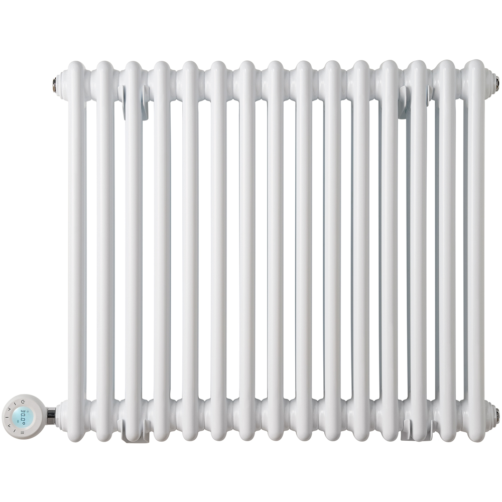 Keswick Column Radiator Eden Arcadia 2047 BTU White Electric Column Radiator 600W 600 x 660mm ...