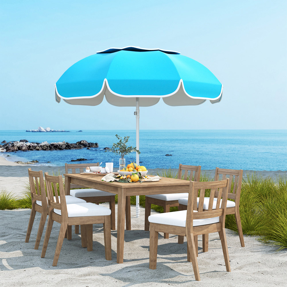 Outsunny Blue Tilting Portable Parasol 1.8m Image 4