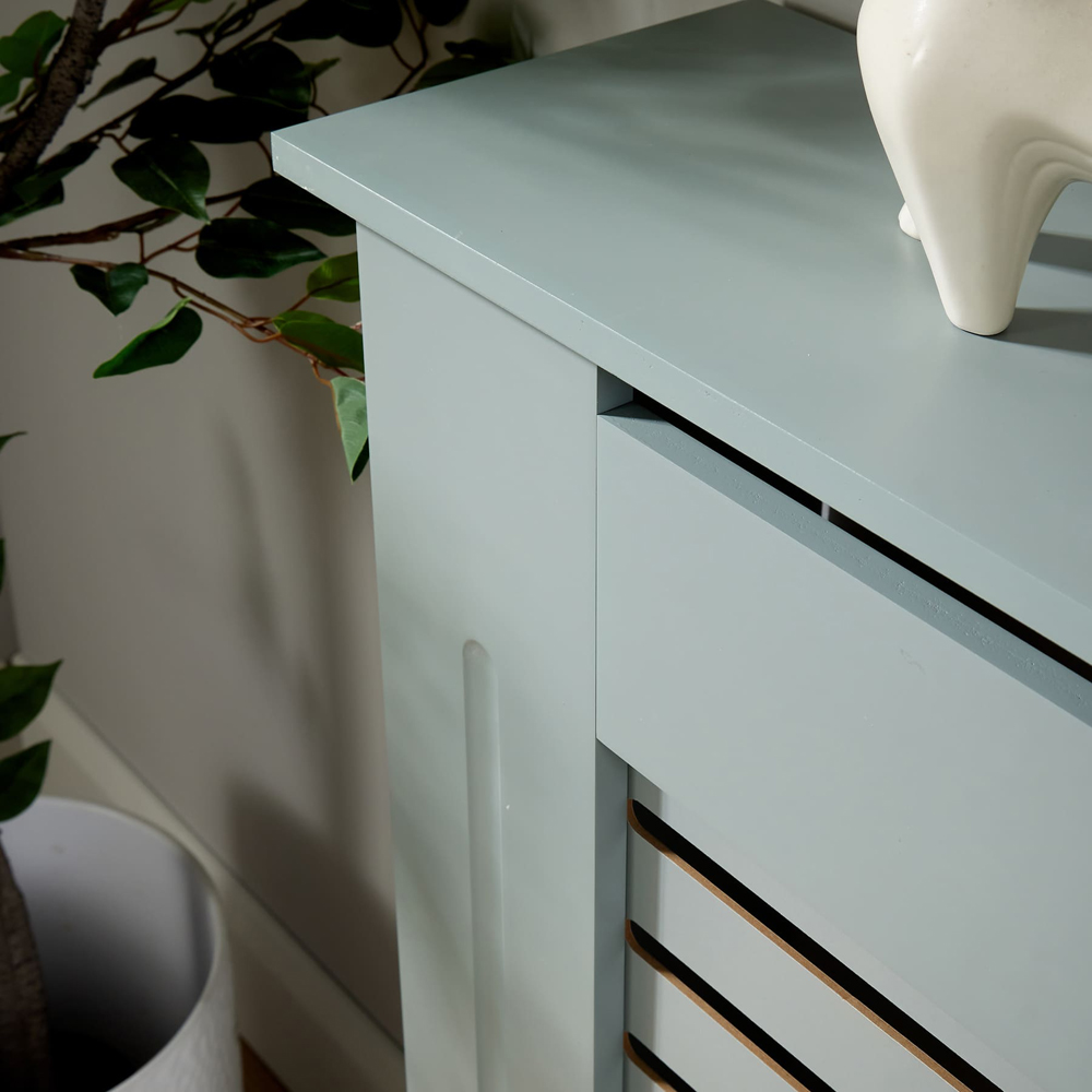 Home Source York Grey Radiator Cover Extendable Image 3