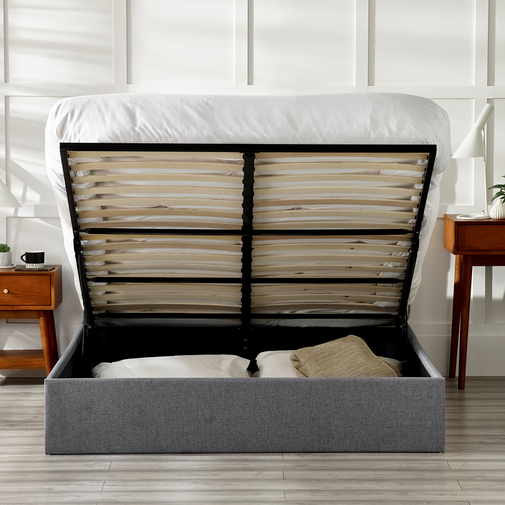 Julian Bowen Merida Double Grey Ottoman Bed Image 8