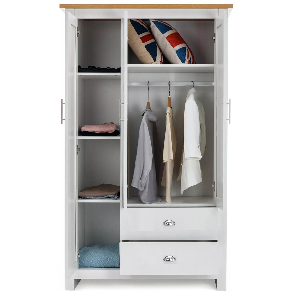 Kosy Koala 2 Drawer 3 Door Wide Bedroom Wardrobe with Hanging Rail Image 3