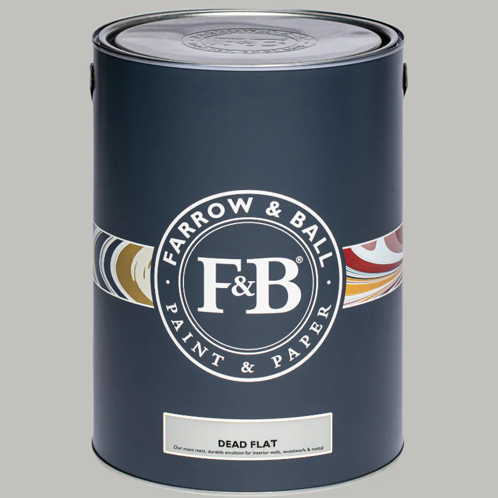 Farrow & Ball Dead Flat Pavilion Gray Matt Paint 5L Image 2