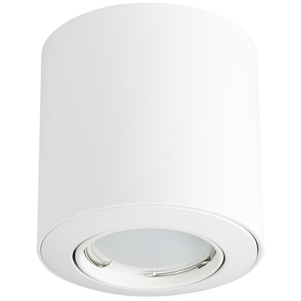 ValueLights White Tiltable Warm White LED Ceiling Downlight 4 Pack Image 1