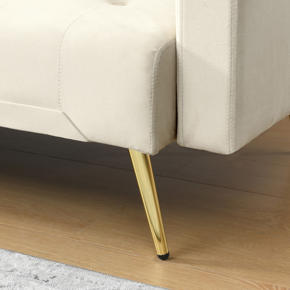 Indoor Living Olivia 3 Seater Natural Stone Sofa Bed Image 3