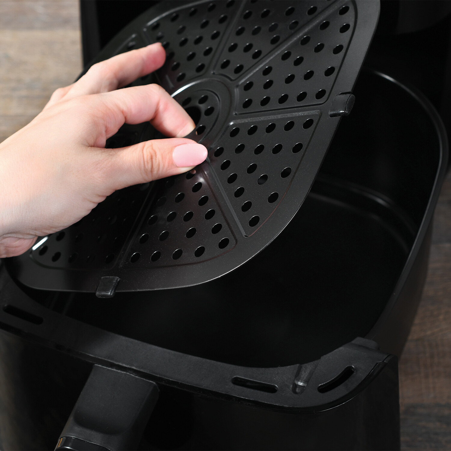 KM Digital Black Air Fryer 5L Black Image 10