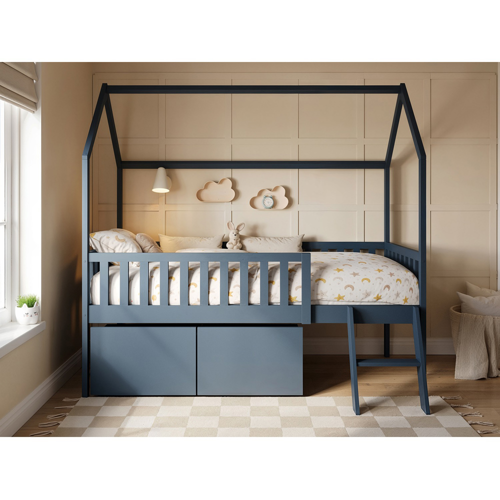 Flair Explorer Single Navy Mid Sleeper Bed Image 5