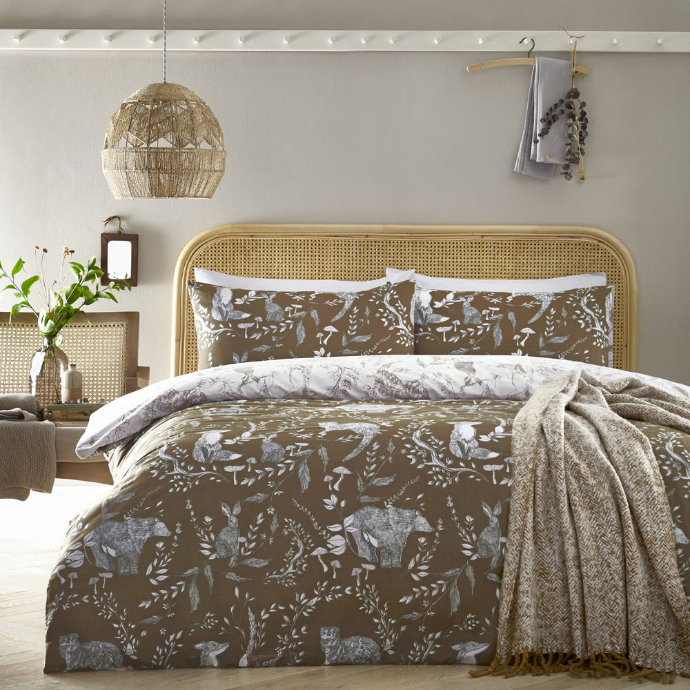 furn. Buckthorn Double Amber Duvet Set Image 4