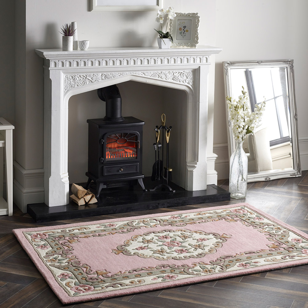 Origins Shensi Pink Wool Rug 75 x 150cm Image 2