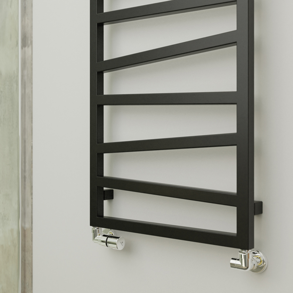 Terma Zig Zag Heban Black Heated Towel Rail 1070 x 500mm Image 6