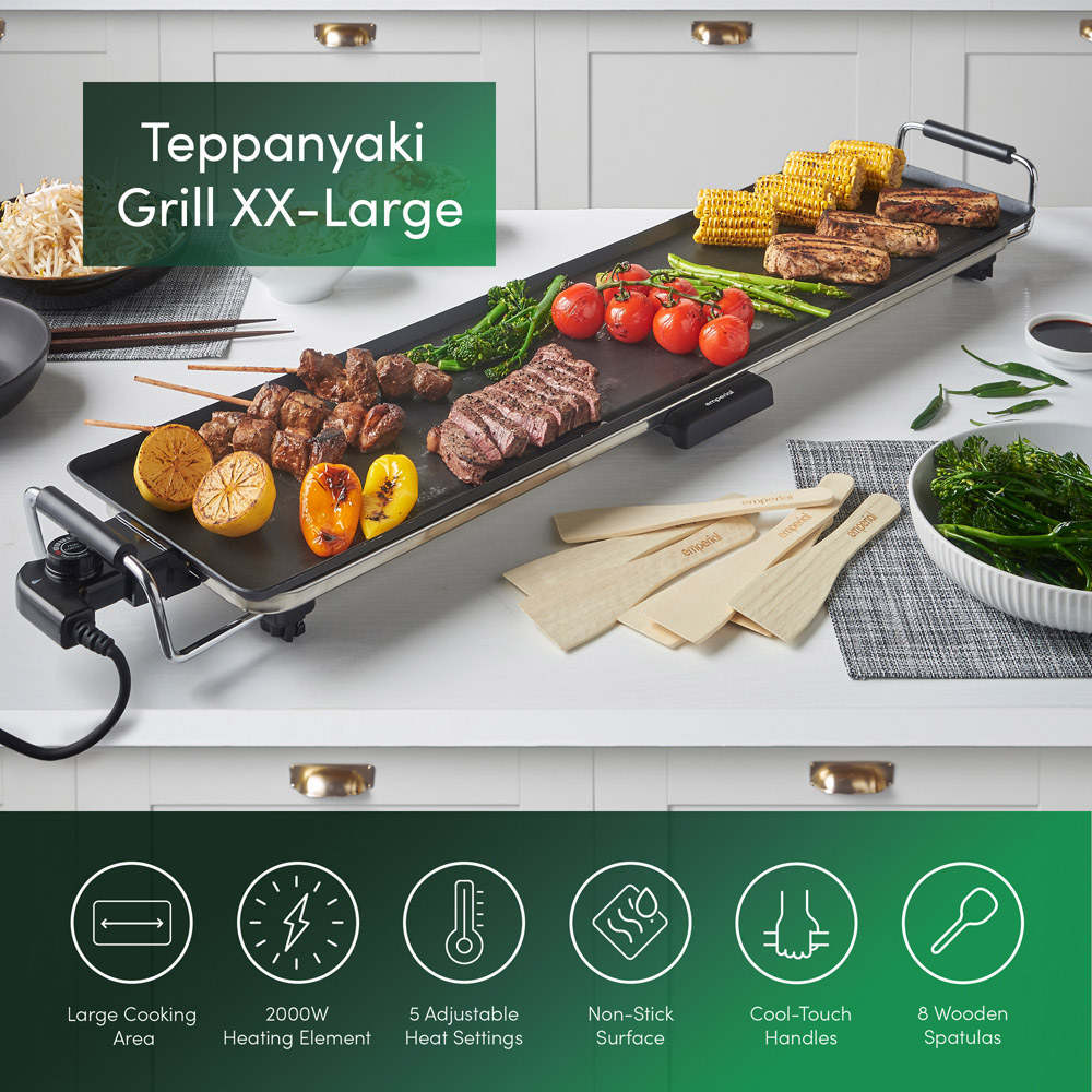 Emperial Teppanyaki Grill with Wooden Spatulas XXL Image 8