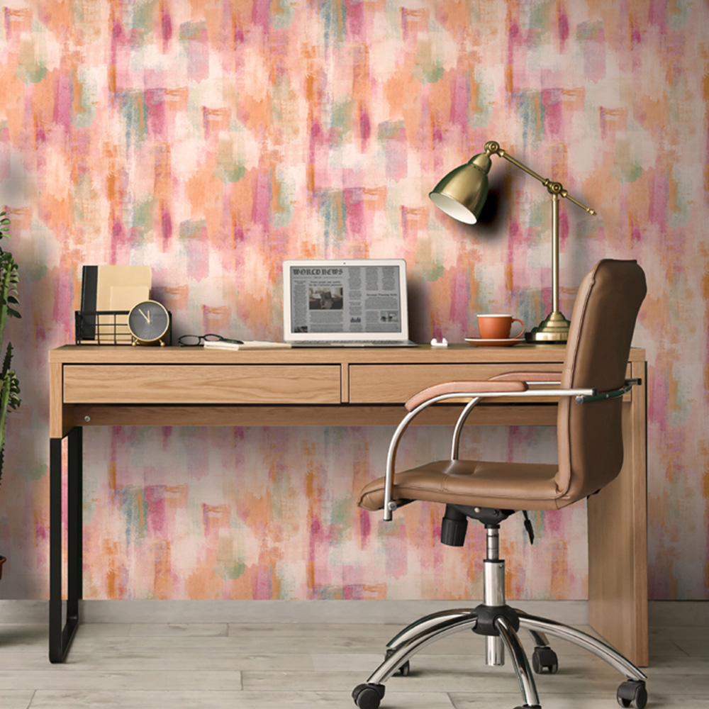 Arthouse Painterly Pattern Multicolour Wallpaper Image 3