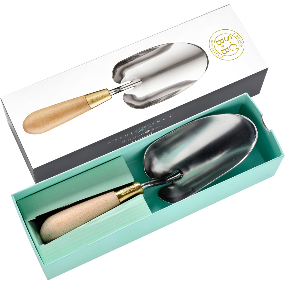 Sophie Conran Stainless Steel Garden Trowel with Beech Wood Handle in Gift Box Image 3