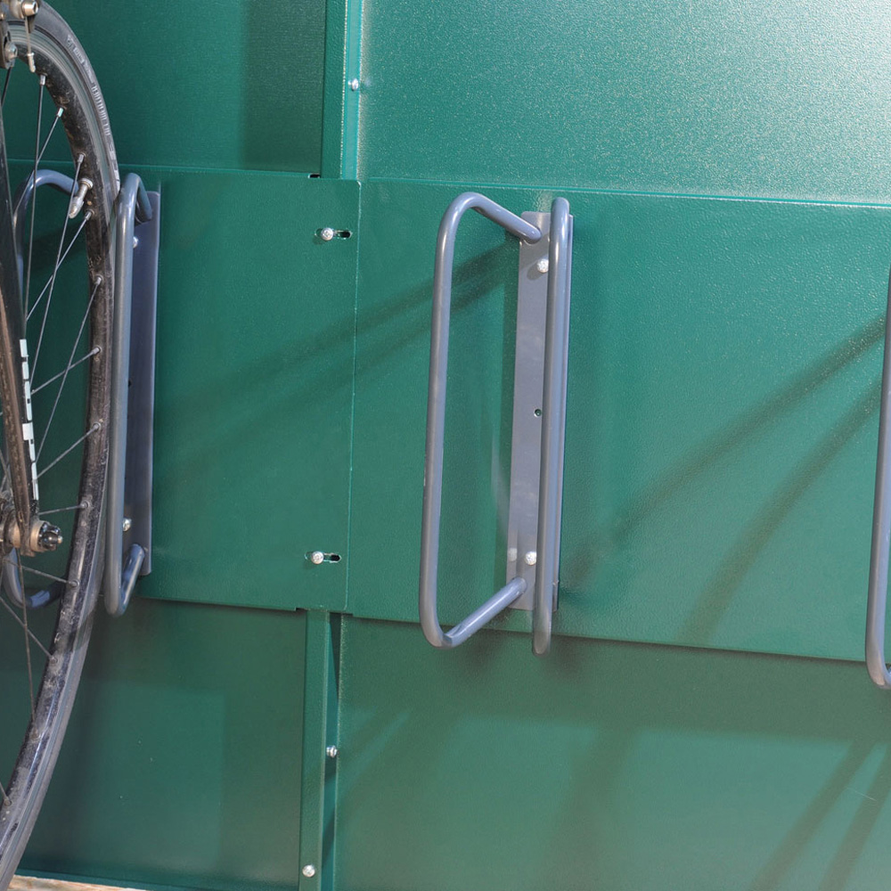 Asgard Gladiator 7 x 9ft Double Door Cream High Security Apex Bike Shed Image 7