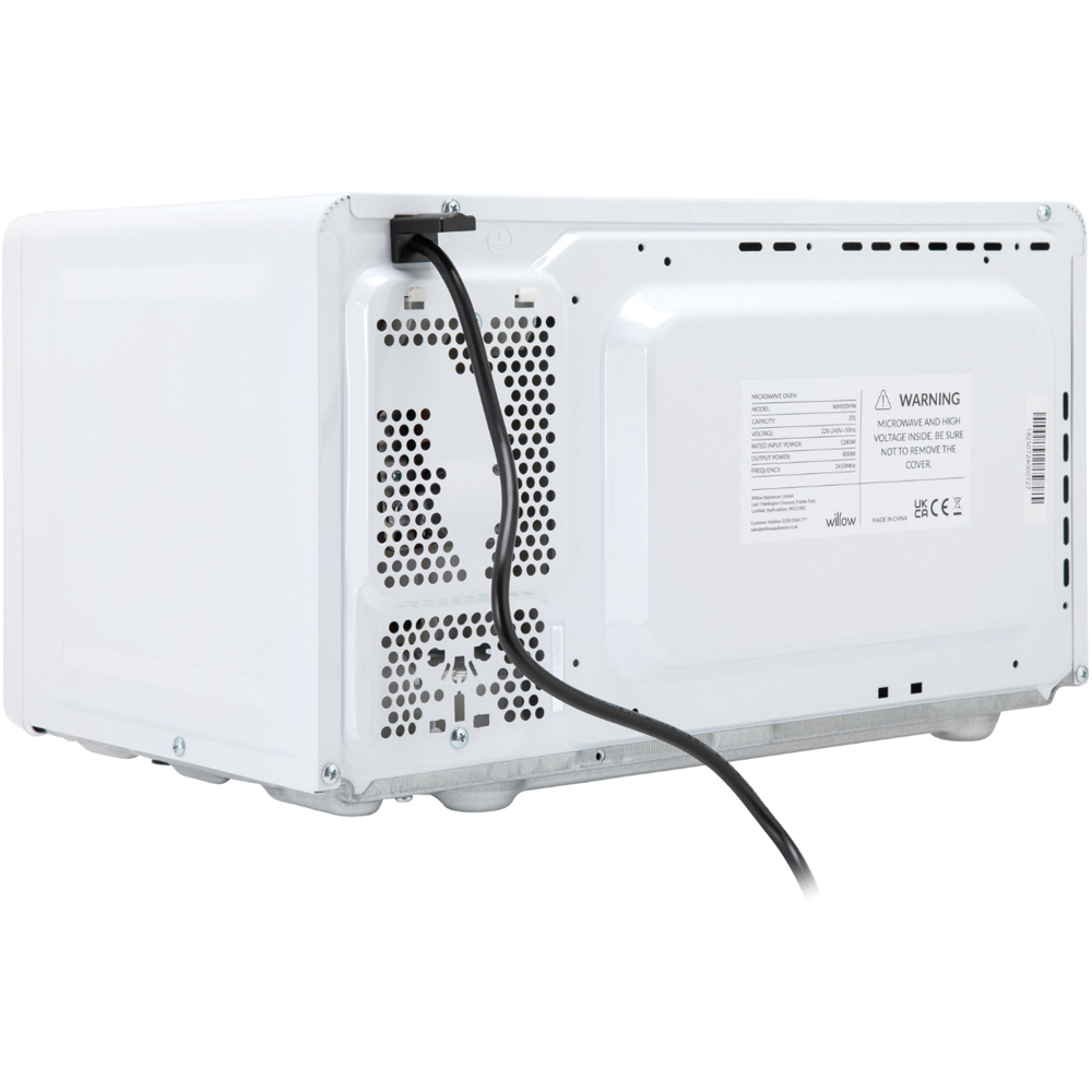 Willow Appliances WM20MW White 20L Microwave 800W Image 8