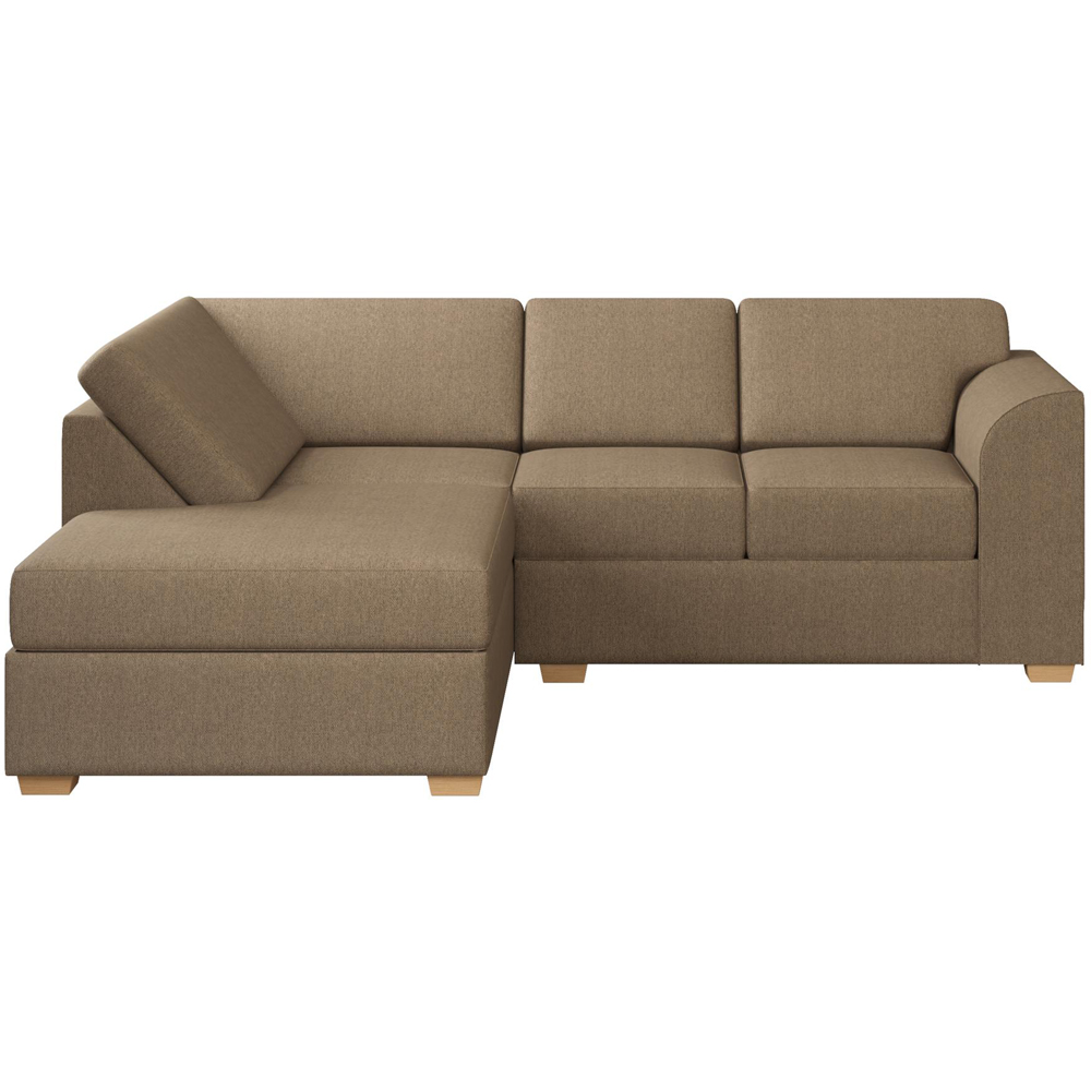 Modo 3 Seater Venice Nutmeg Left Hand Fixed Back L-Shape Corner Sofa Image 3