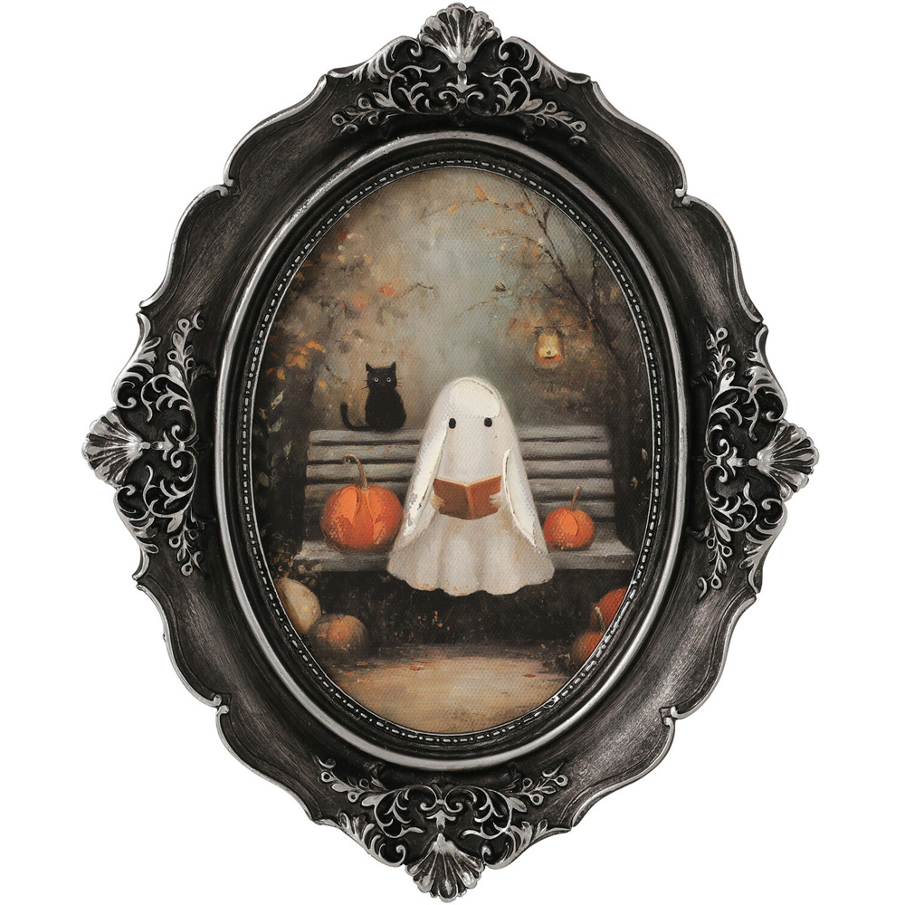 Spooky Ornate Hand Painted Plaque Image 9