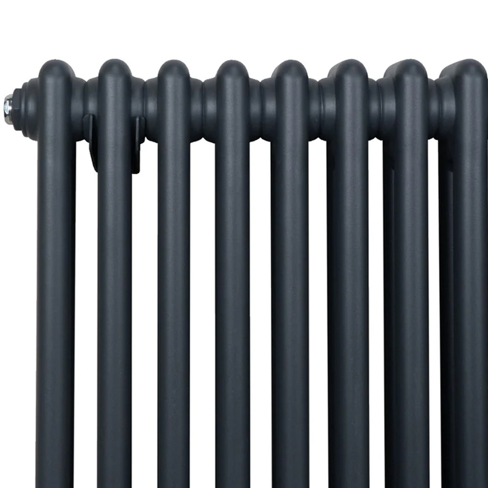 Monster Shop 3499 BTU Anthracite Grey Traditional 2 Column Radiator 600 x 832mm Image 4