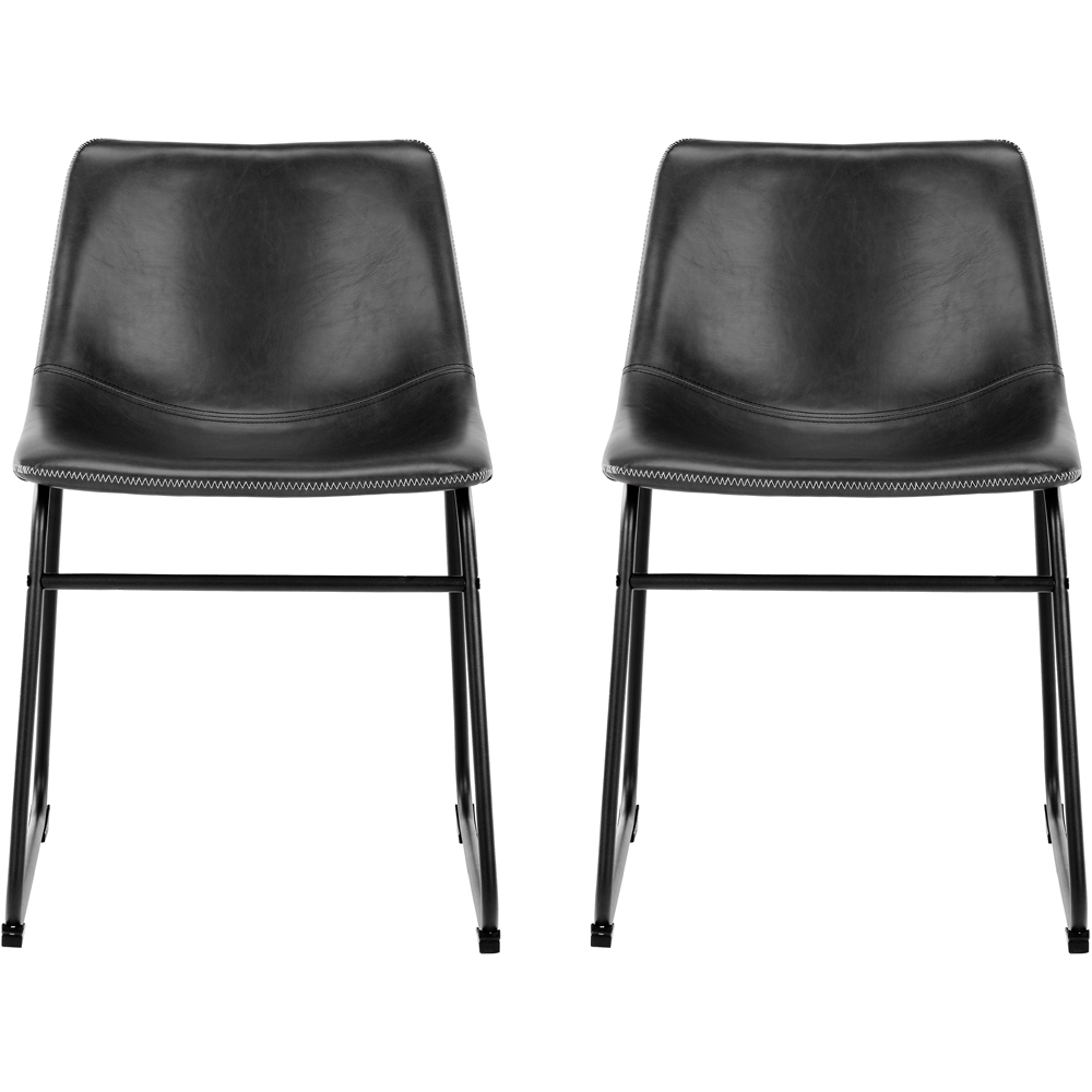 Florence Oregon Set of 2 Black Dining Chairs Image 3