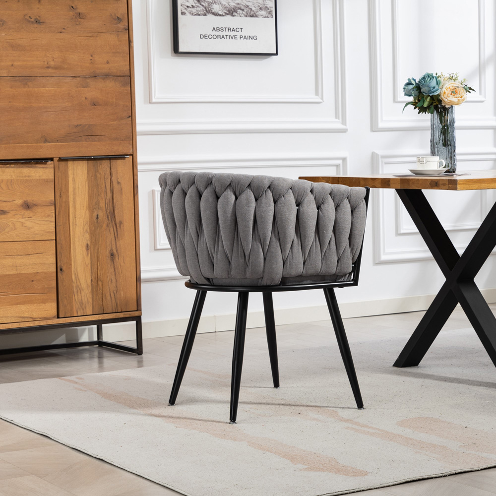 Artemis Home Aneta Set of 2 Grey Dining Chairs Image 6