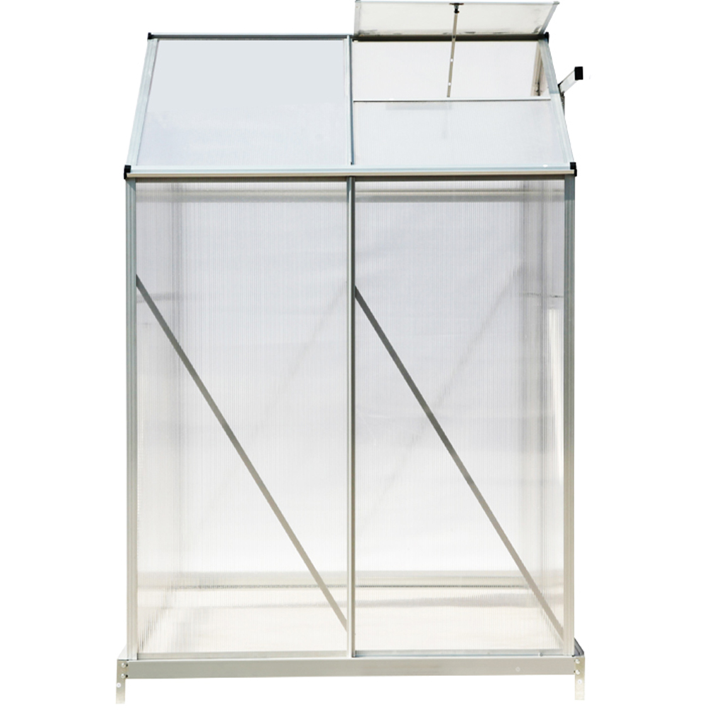 Living and Home Aluminium 4.2 x 6.2ft Hobby Greenhouse with Base Image 3