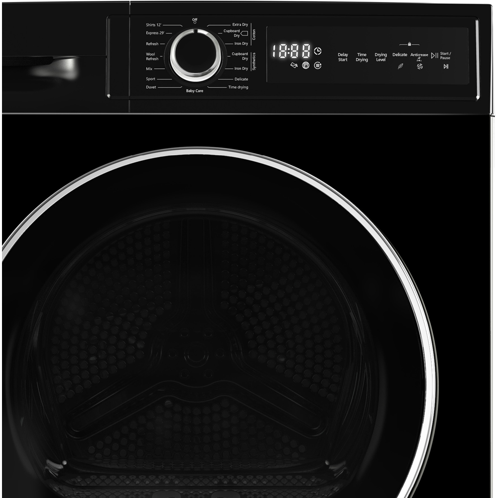 Montpellier MTDC8SDK 8kg Black Condenser Sensor Dry Tumble Dryer Image 6