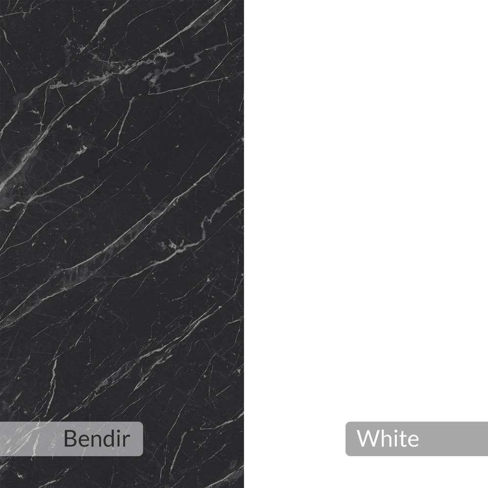 Decortie Moni 3 Door Black and White Shoe Cabinet with Coat Hanger Hook Image 6