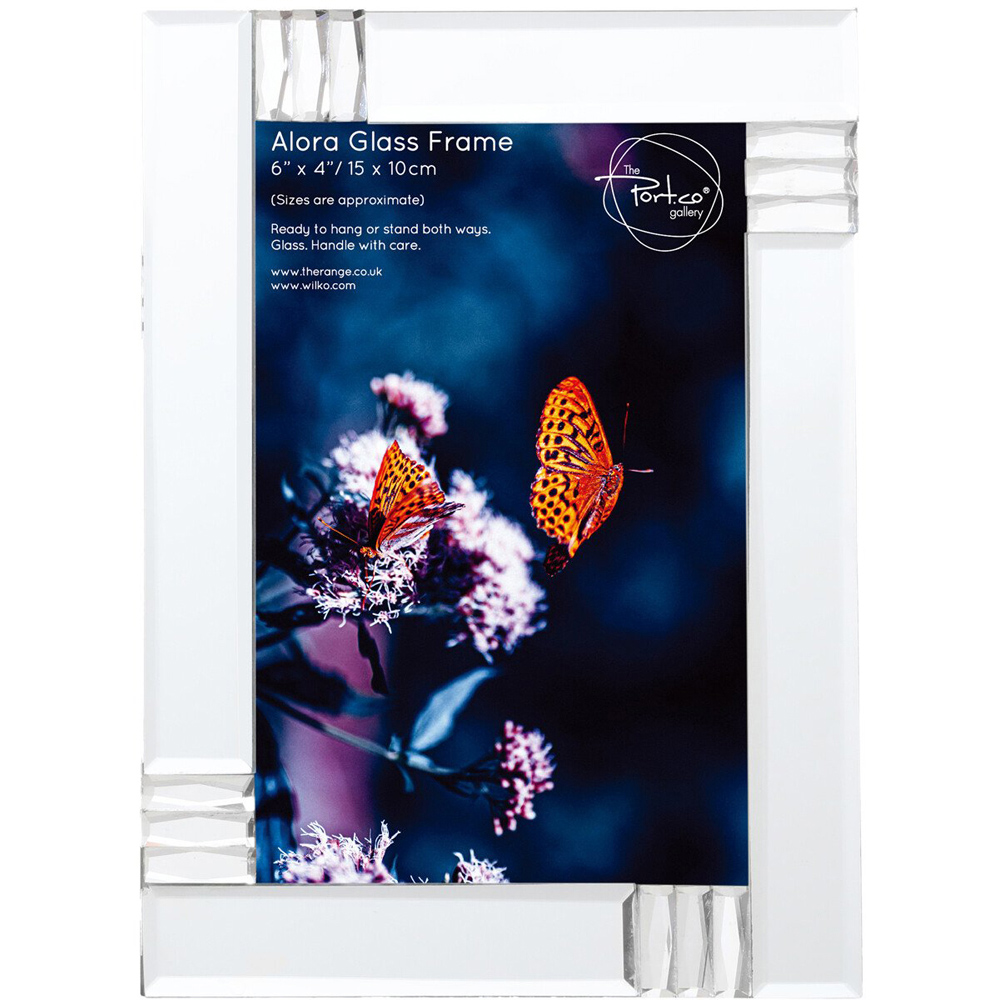 Alora Glass Frame - Silver / 6 x 4 inch Image 1