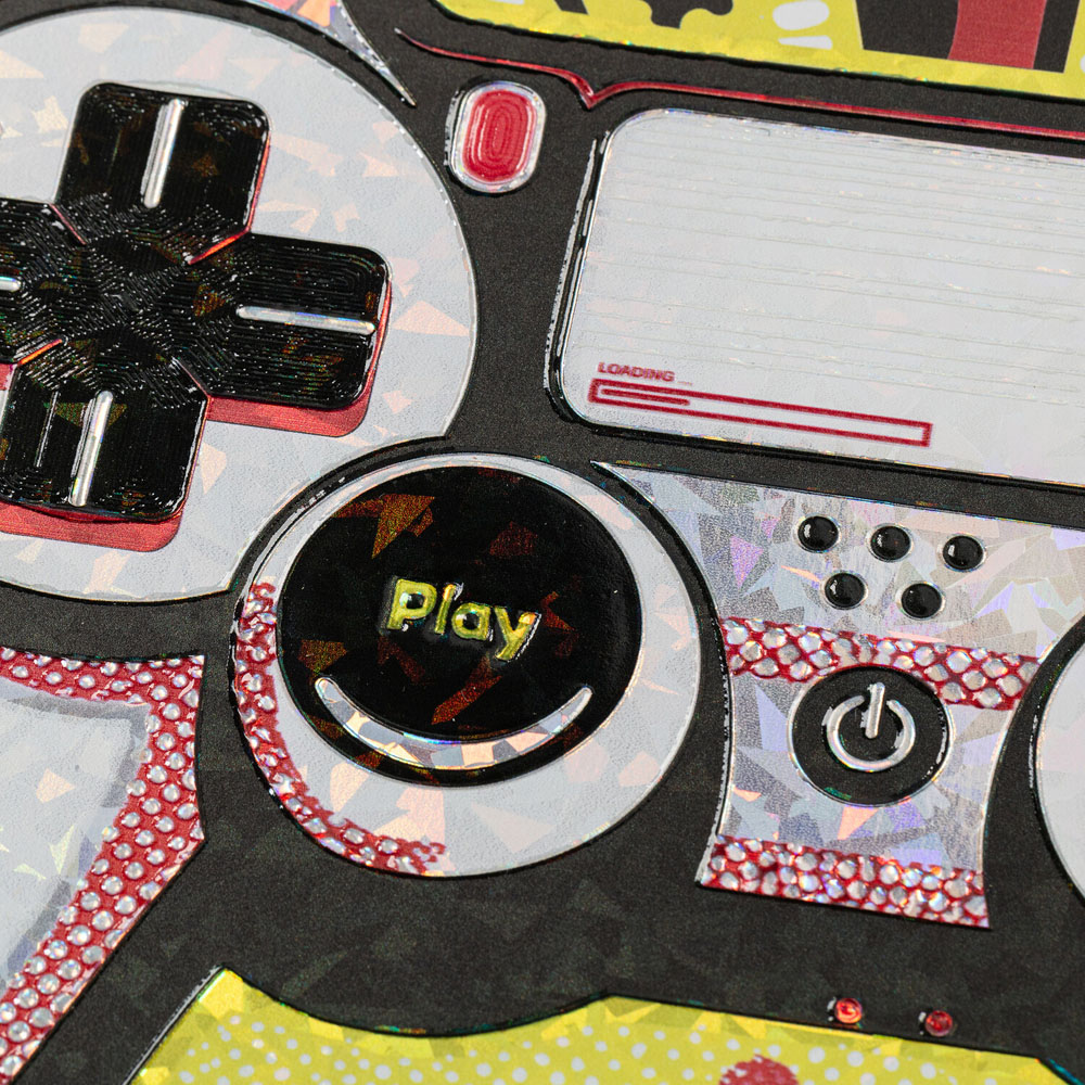 Gaming Controller Textured Wall Art Image 4