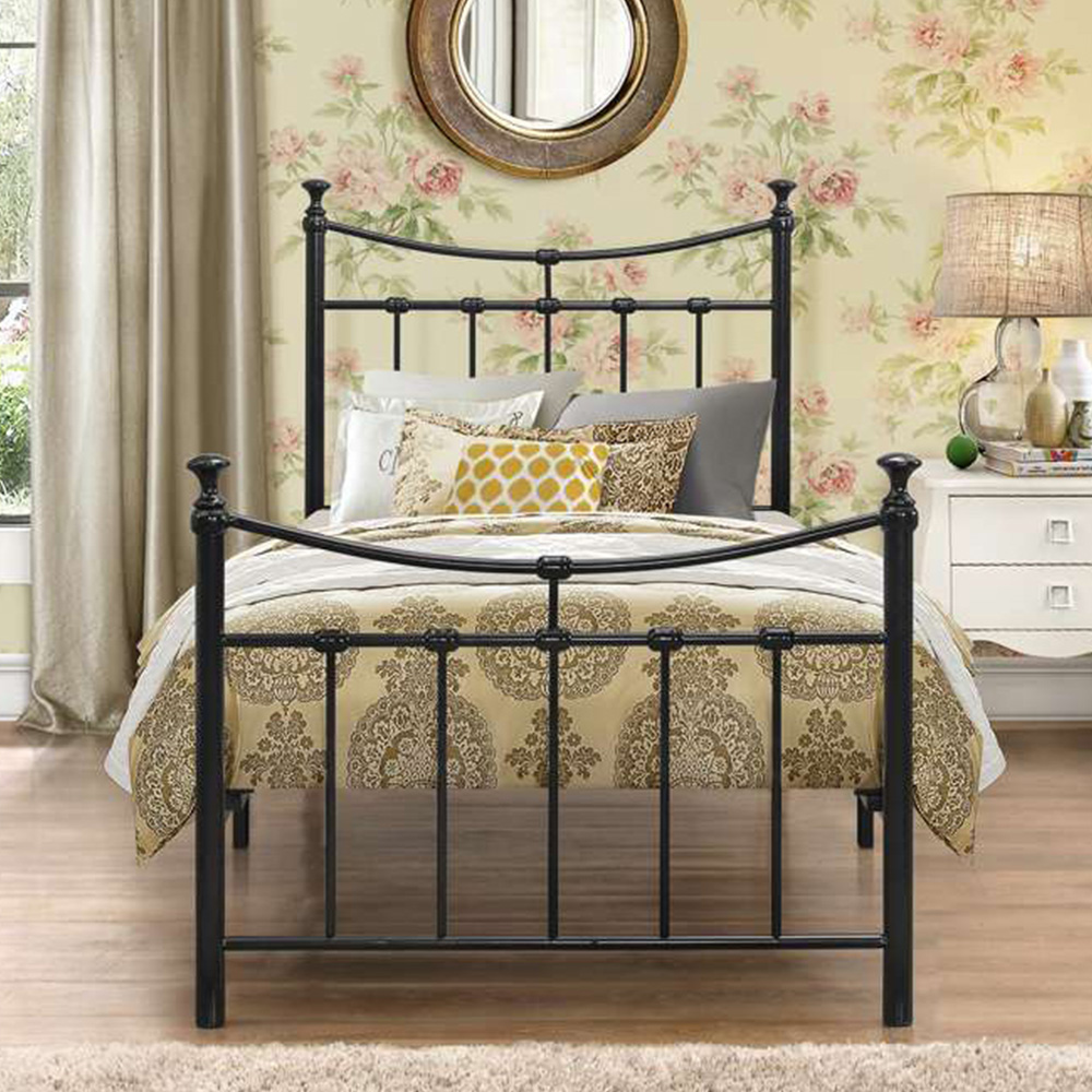 Emily Single Black Bed Frame Image 3
