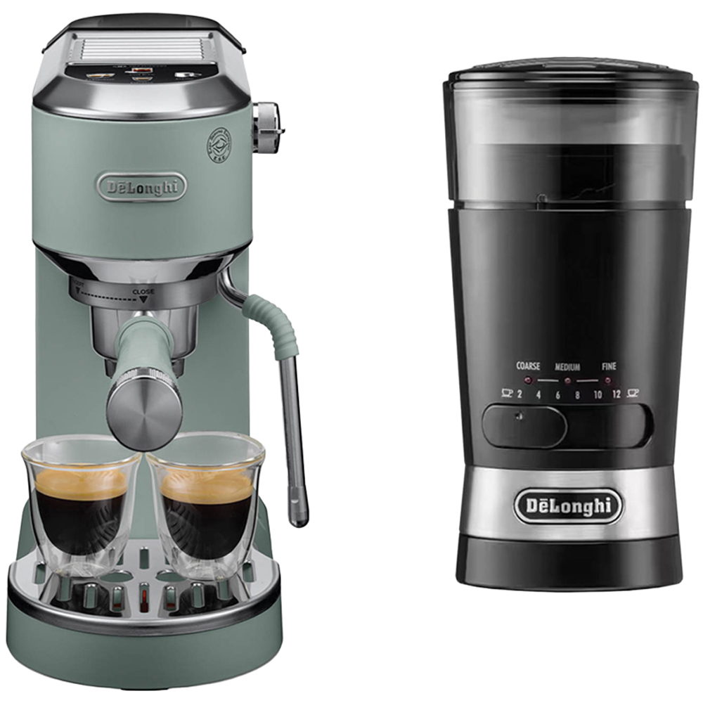De'Longhi Dedica Green Duo Coffee Machine Set Image 2