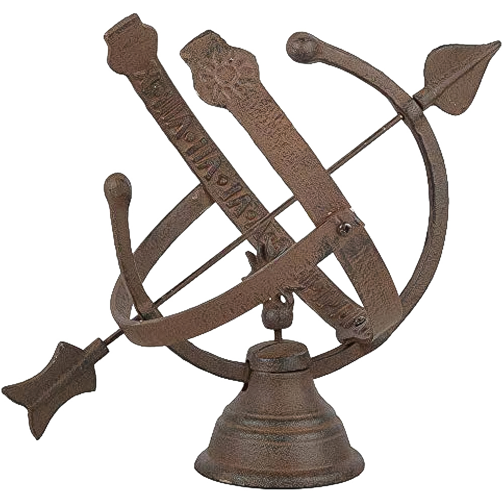 Fallen Fruits Cast Iron Armillary Garden Sundial Image 1