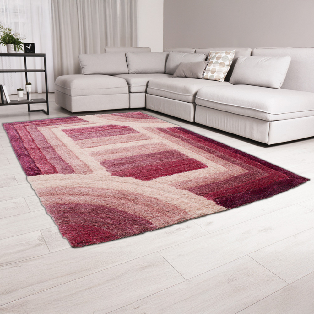 DS Living Trellis Purple Ultra Plush Rug 160 x 230cm Image 2