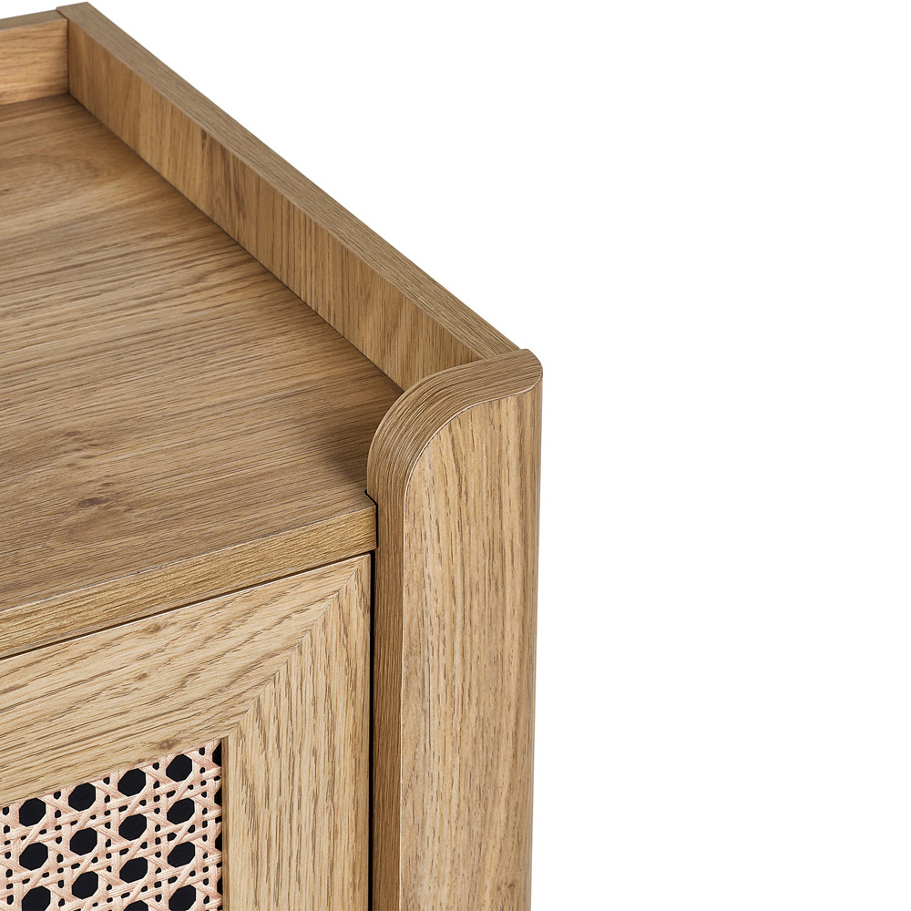 Julian Bowen Sydney 3 Drawer Rattan Effect Chest of Drawers Image 7