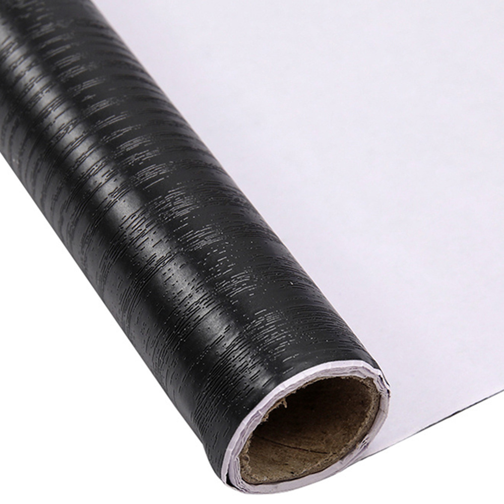 Living and Home Wood Effect Black Wallpaper Image 6