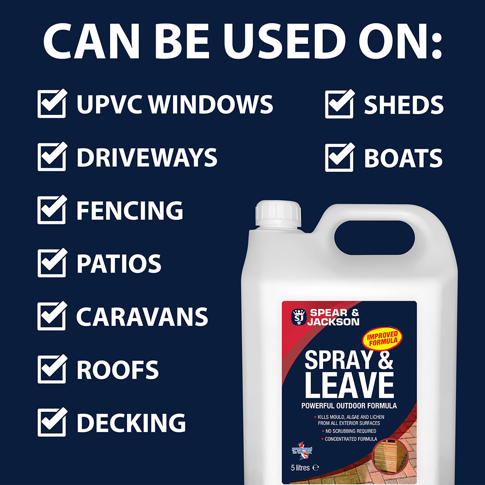 Spear & Jackson Spray and Leave Ready to Use Formula 5L with Concentrated Formula 2.5L and LHT Spray Image 5