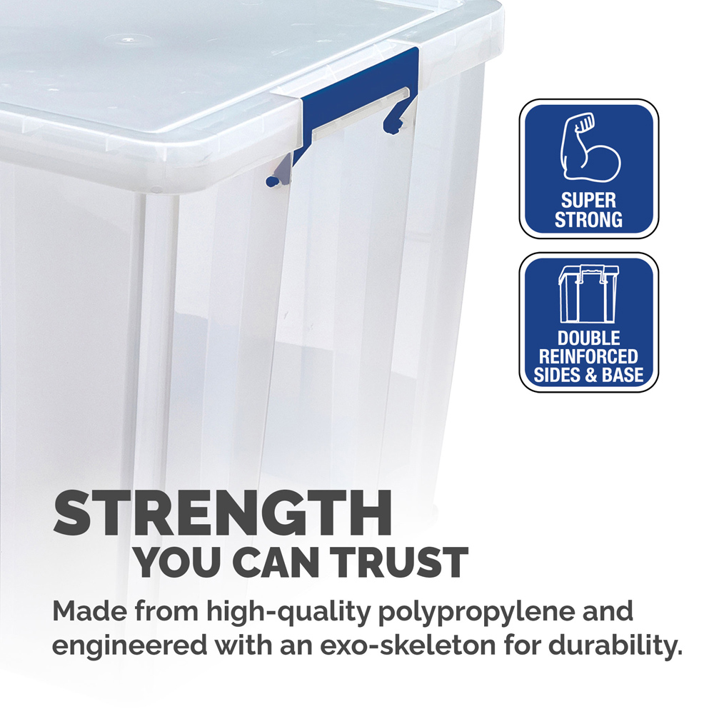 Fellowes Prostore 36L Storage Box with Lid 3 Pack Image 2