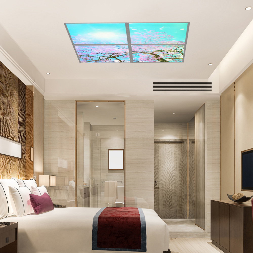 ENER-J 4 Pack LED Sky Cloud and Cherry Blossom Trees Panel 60 x 60cm Image 4