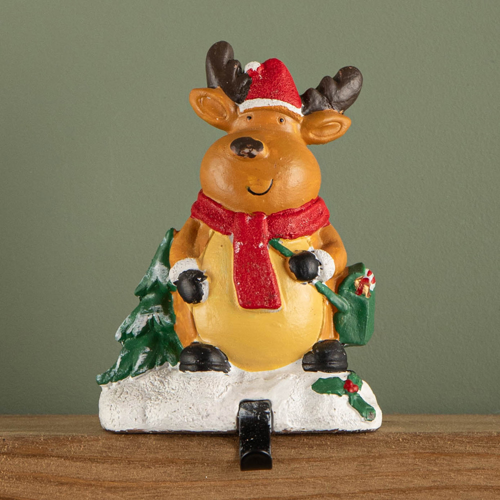 Premier Reindeer Christmas Stocking Hanger 13cm Image 2
