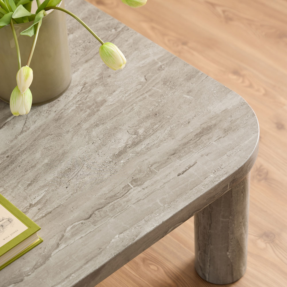 Florence Solano Grey Rectangular Coffee Table Image 8