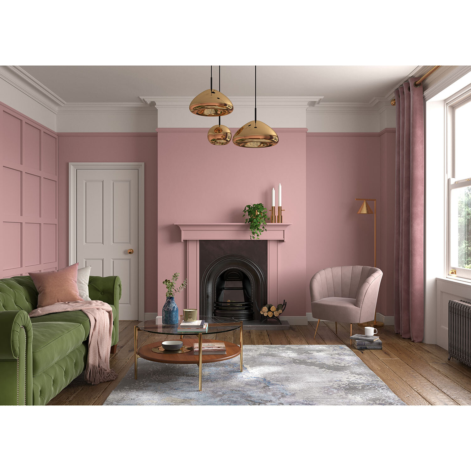 Dulux Heritage Walls and Ceilings DH Blossom Velvet Matt Emulsion Paint 2.5L Image 4